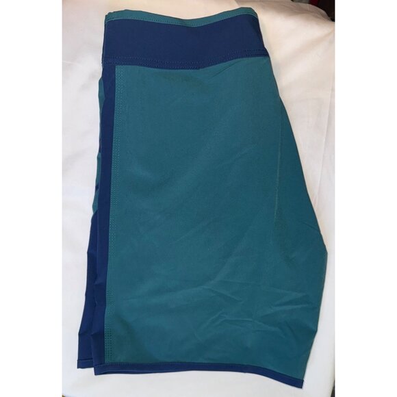 Oakley Mens Floater Angle Block 18" Board Shorts, Dark Blue/Teal, Size 31, NWT - Picture 2 of 4